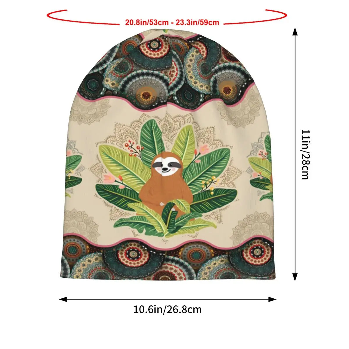 Sloth Vintage Mandala Hat