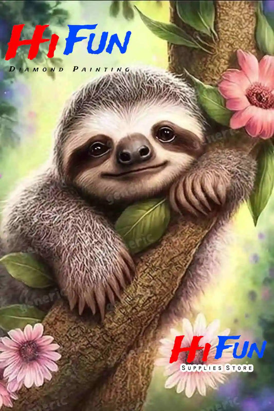 Sloth Diamond Art Kit