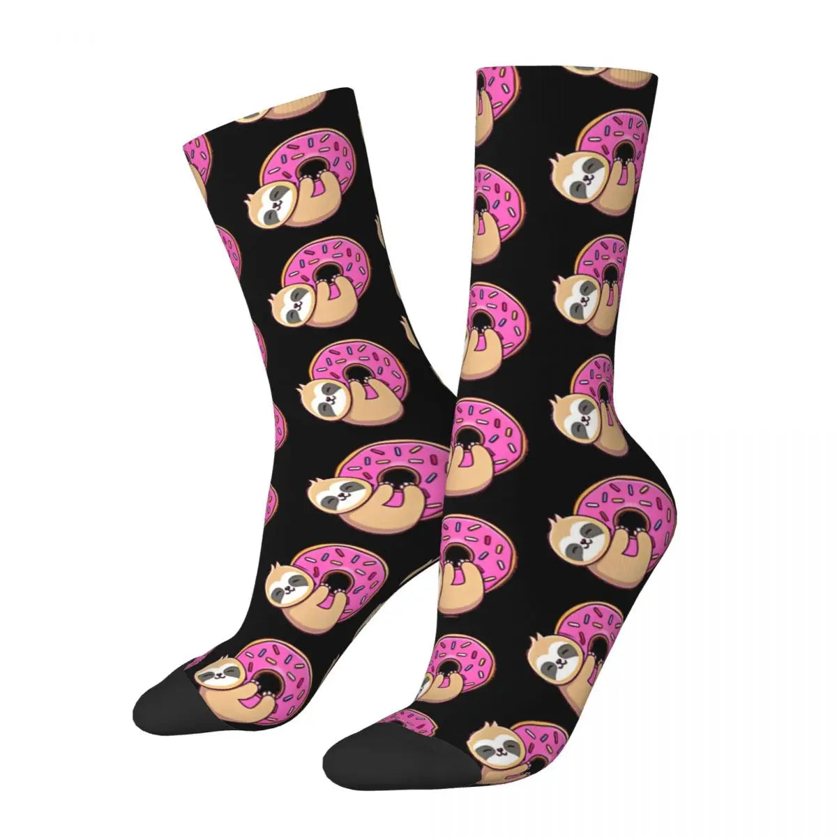 Donut Sloth Crew Sock