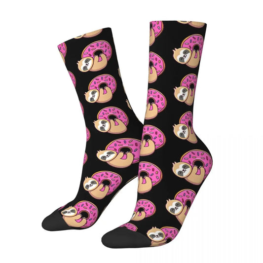 Donut Sloth Crew Sock