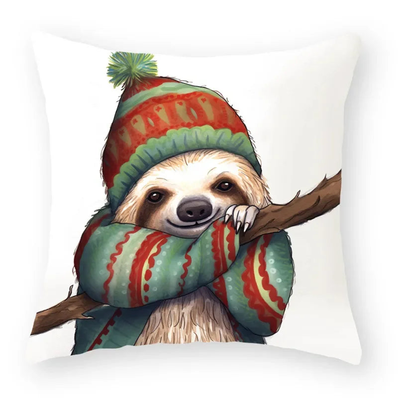 Sloth Christmas Cushions