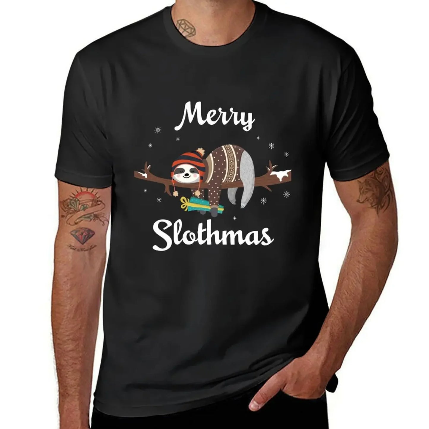 Merry Slothmas Christmas T-Shirt