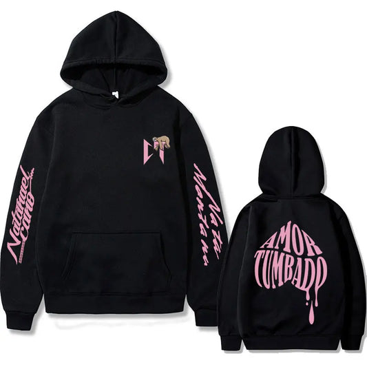 Singer Natanael Cano Amor Tumbado Sloth Print Hoodie