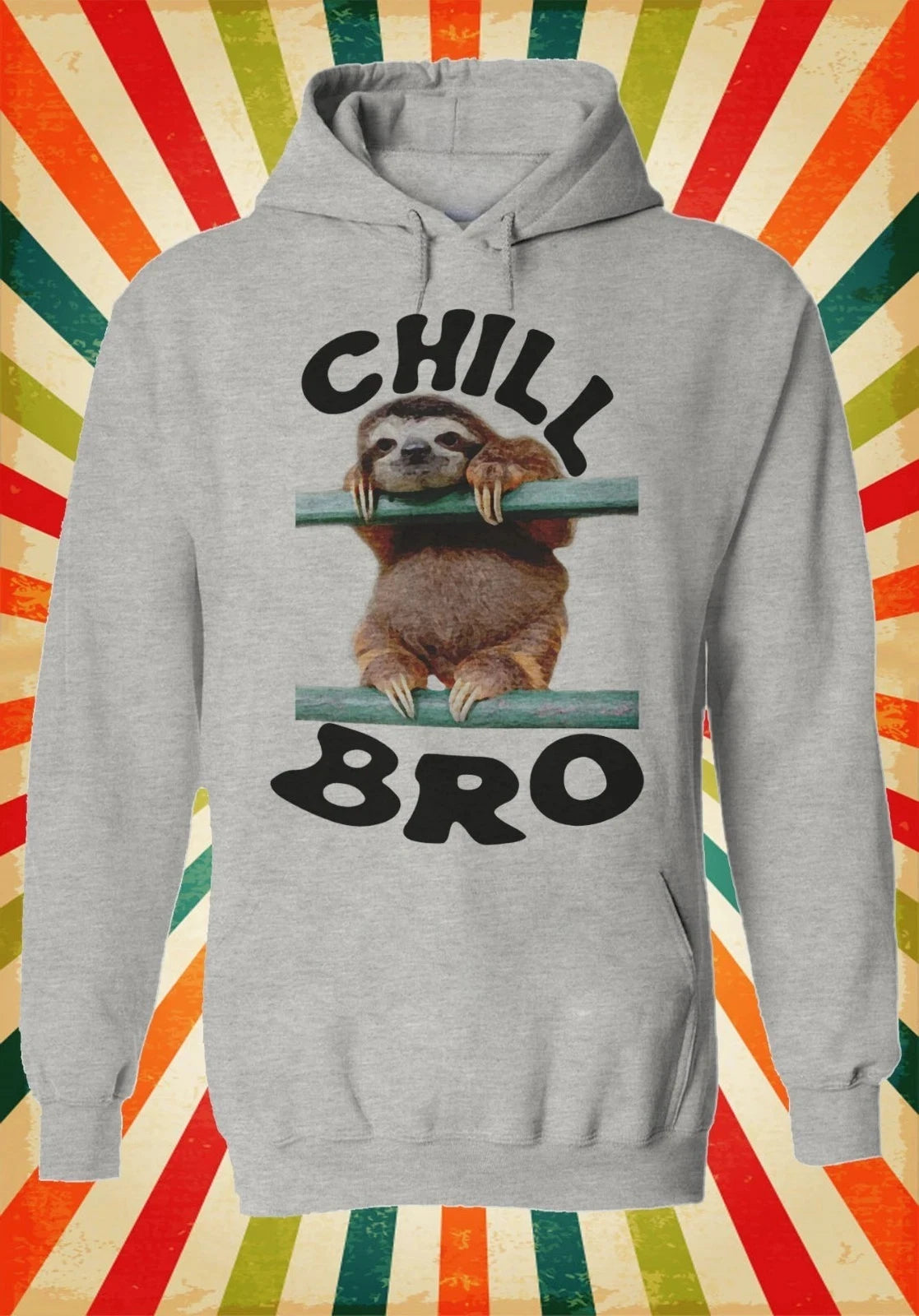 Chill Bro Sloth Hoodie product photo 2