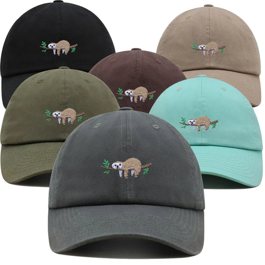 Sloth On A Branch Baseball Cap