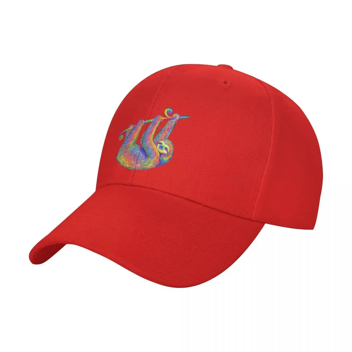 Hanging Around Psychedelic Sloth Baseball Cap