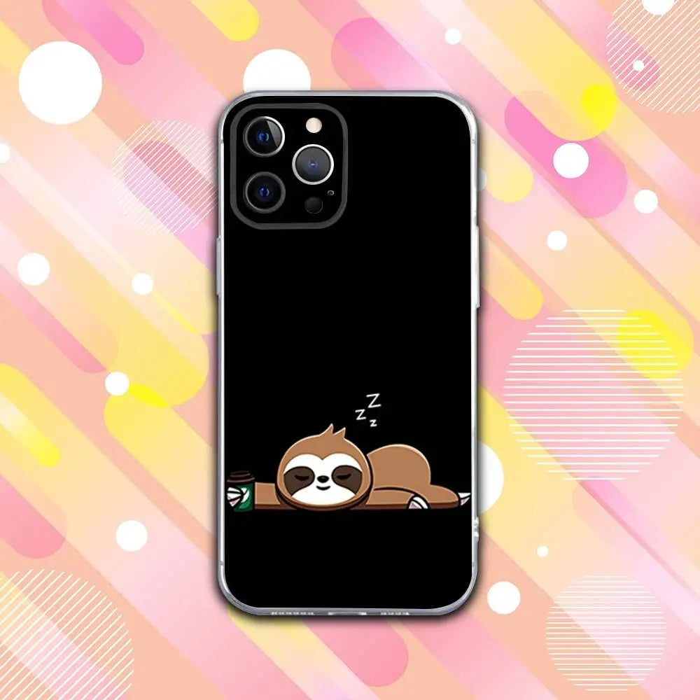 Sloth Custom Phone Case Sleeping Sloth iPhone Case | Sloth Gift Shop