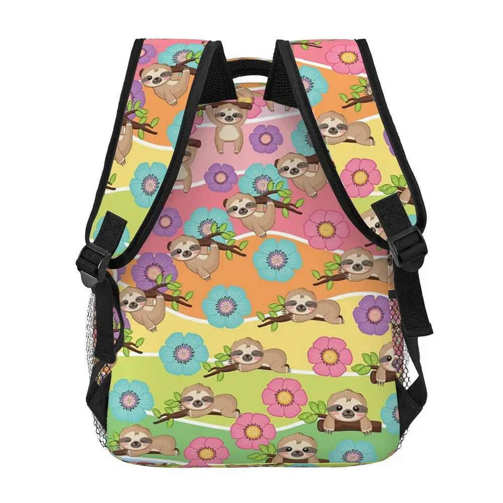 Vibrant Sloth Backpack