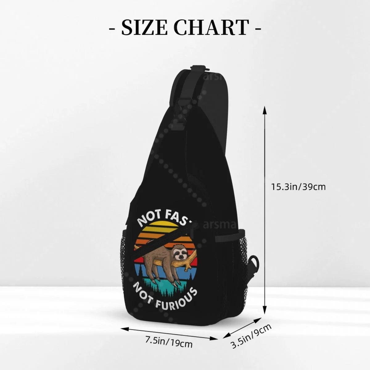 Not Fast Not Furious Sloth Crossbody Bag