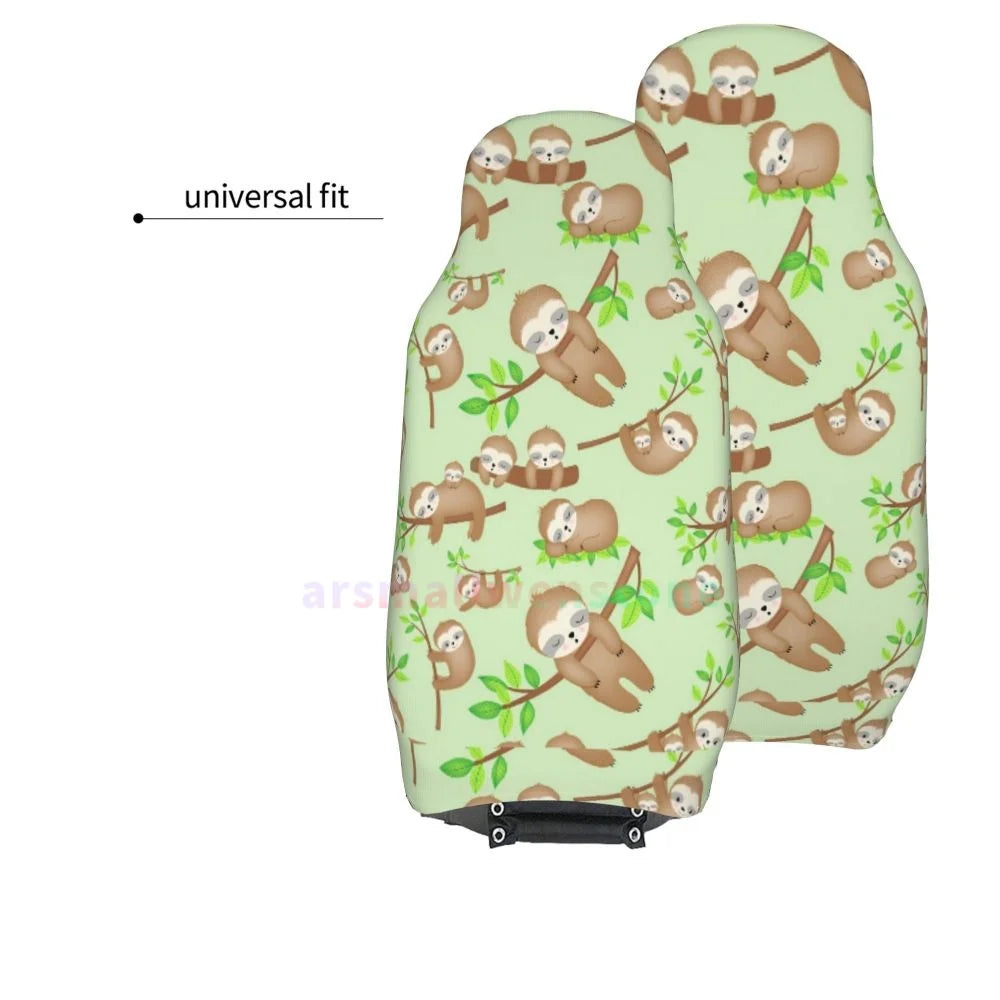 Sloth 2 Piece Car Seat Cover Set
