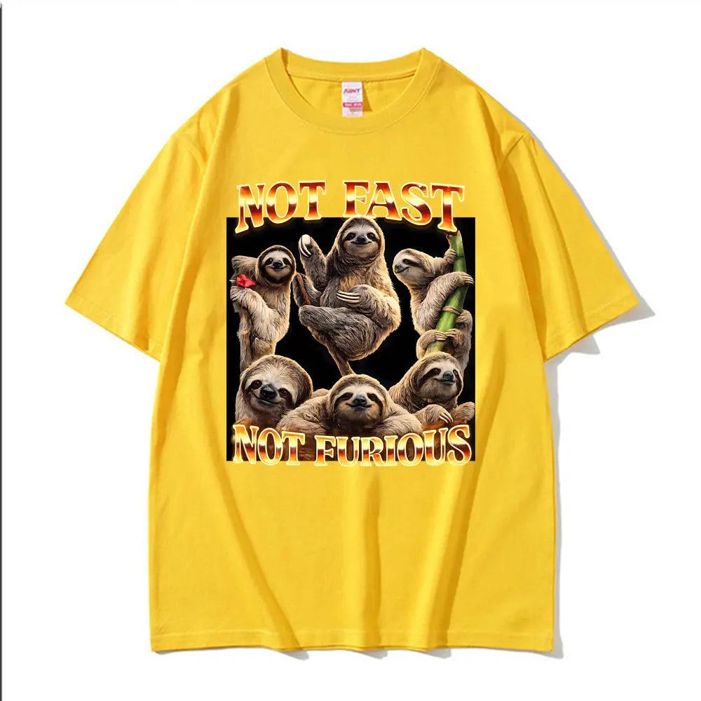 Not Fast Not Furious Sloth T-Shirt