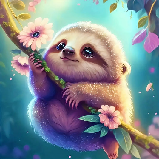 Adorable Sloth Diamond Art Kits