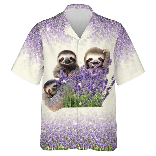 Lavender Sloth Shirt product photo