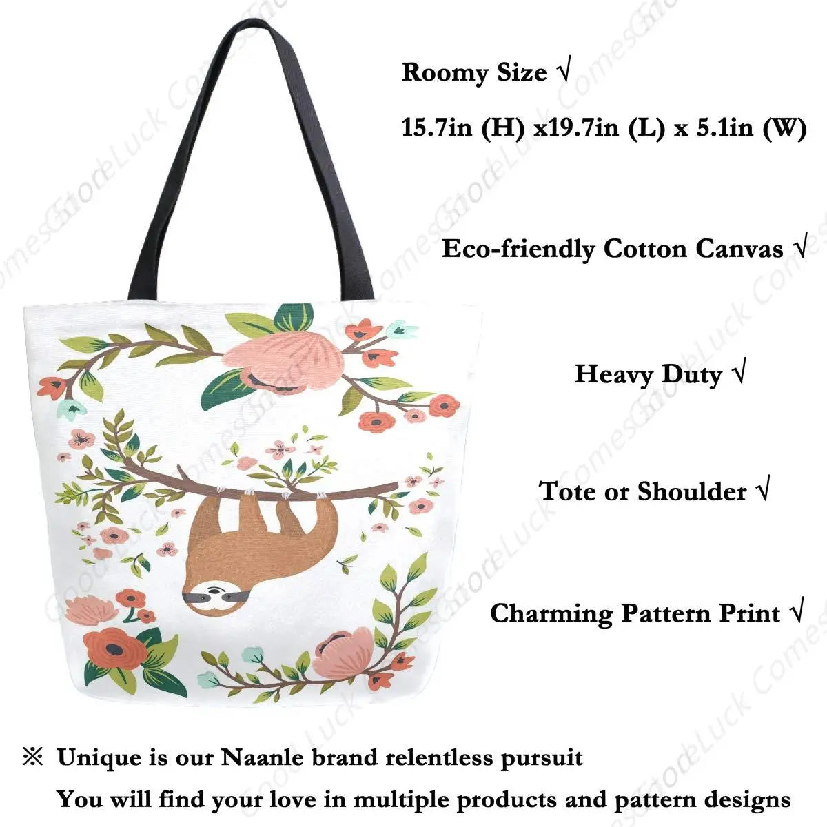 Cute Sloth Tote Bag
