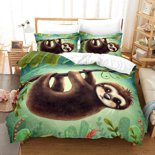 Sloth Duvet Cover Set