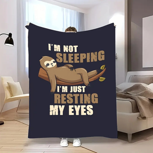 I'm Not Sleeping Sloth Blanket