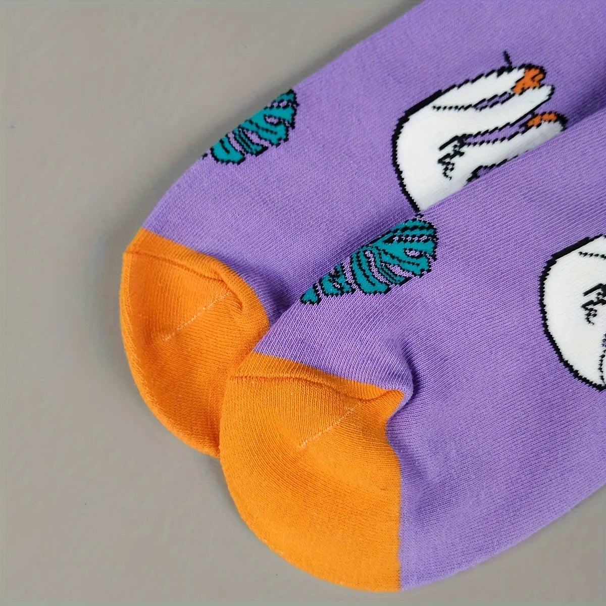 Women's Sloth Purple & Orange Socks product photo 3
