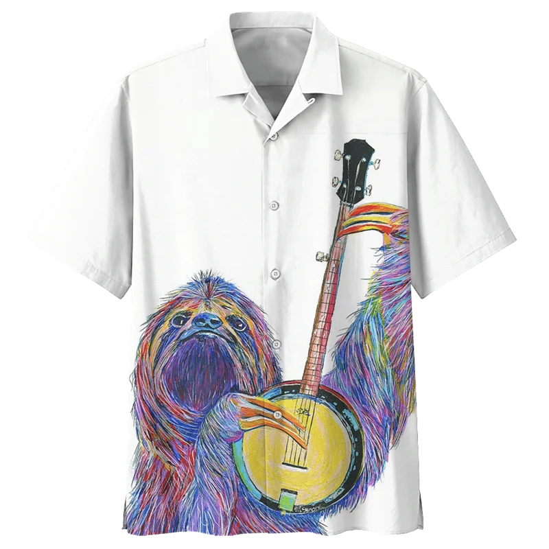 Short Sleeve Sloth Theme Shirt