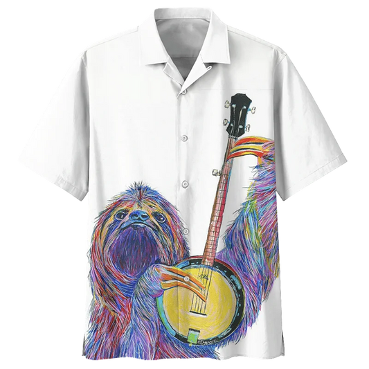 Short Sleeve Sloth Theme Shirt product photo