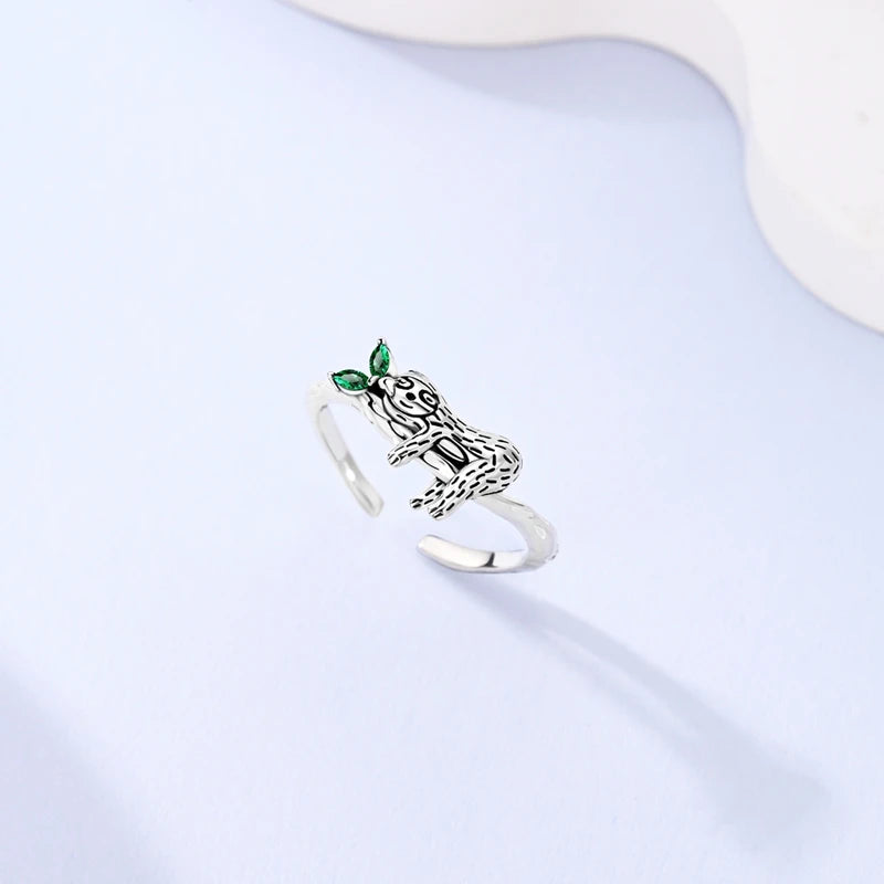 Sterling Silver Sloth Ring