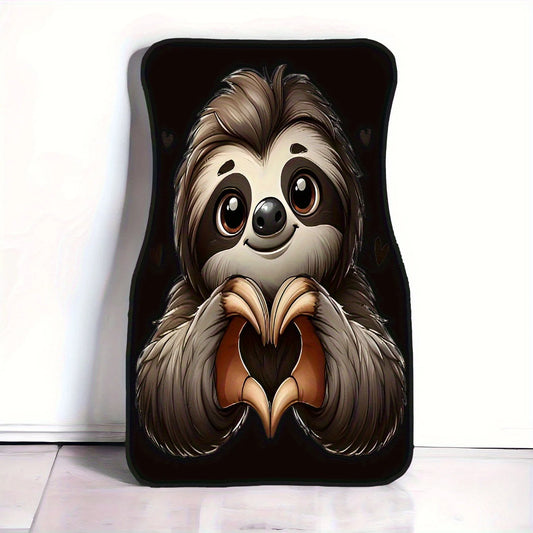 4 Piece Sloth Car Mats product photo 1