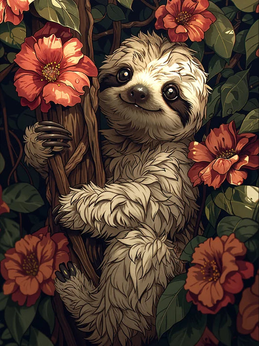 Sloth Diamond Art Kit
