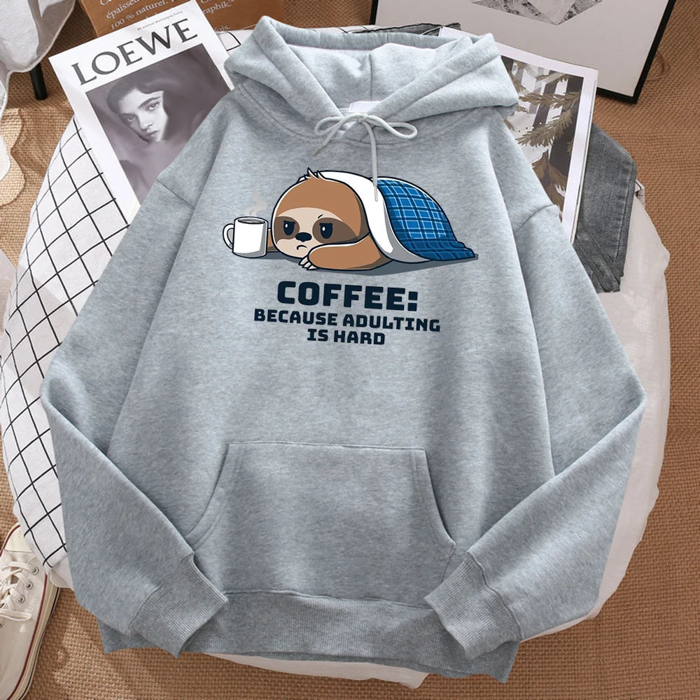 Coffee Because Adulting Is Hard Hoodie