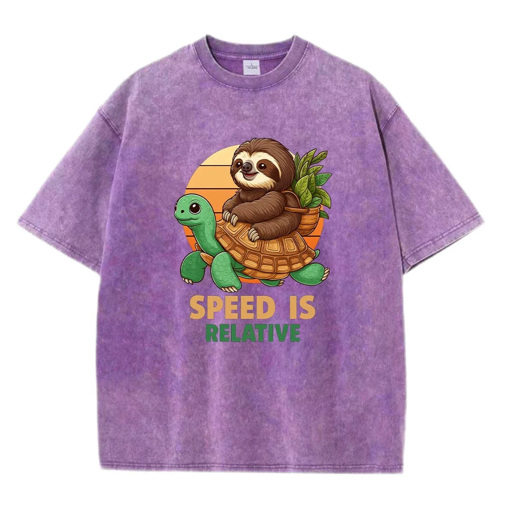 Speed Is Relative Turtle & Sloth T-Shirt