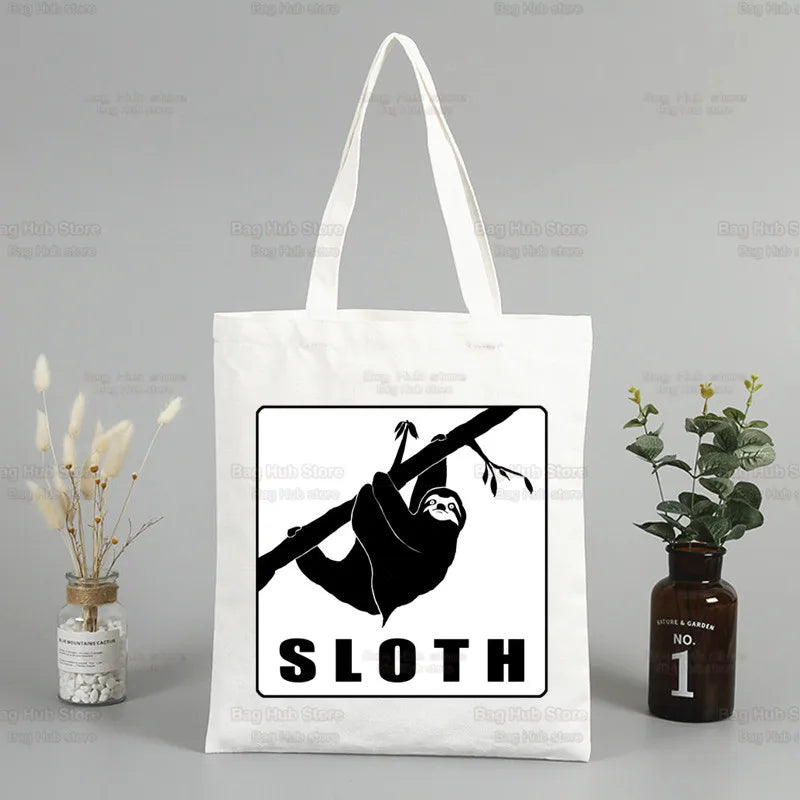Sloth Canvas Tote Bag