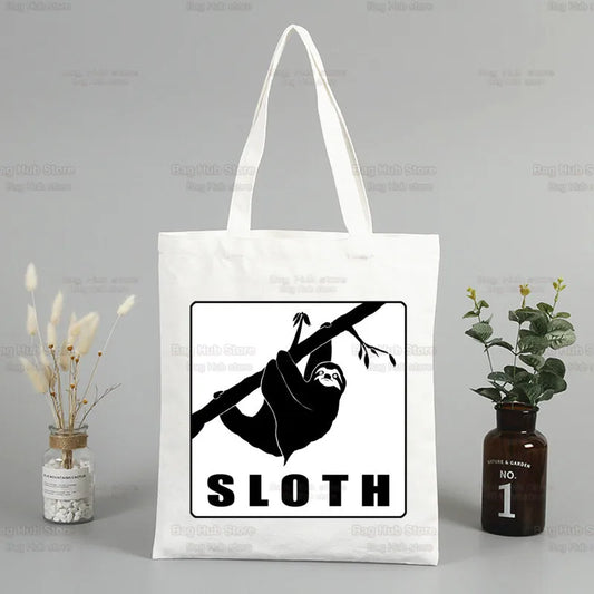 Sloth Canvas Tote Bag