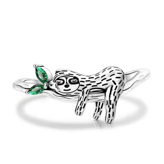 Sterling Silver Sloth Ring