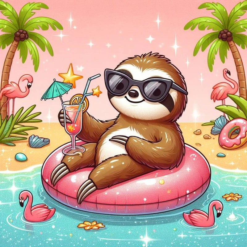 Sloth Diamond Art Kit