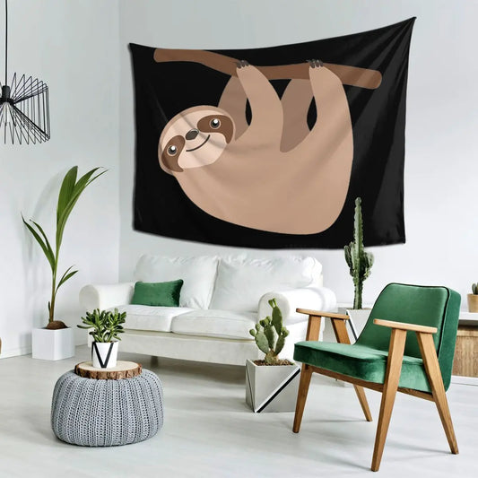 Cute Baby Sloth Design Wall Hanging Tapestry