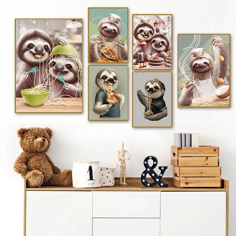 Cute Sloth Posters