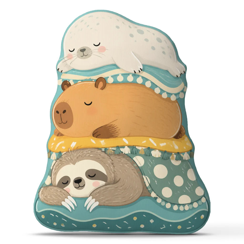 Sleeping Sloth Animal Stack Pillow