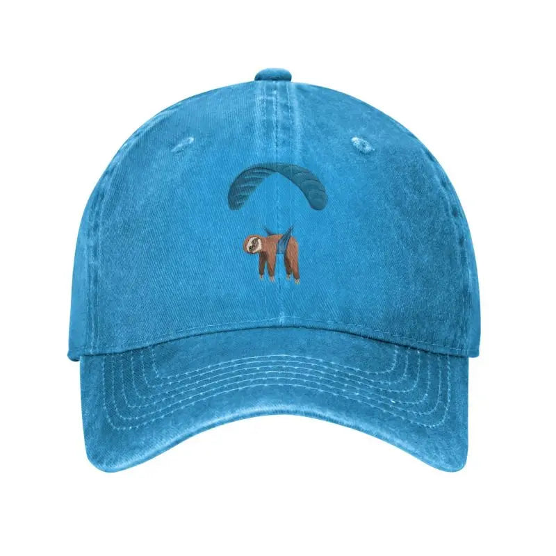 Paragliding Sloth Baseball Cap