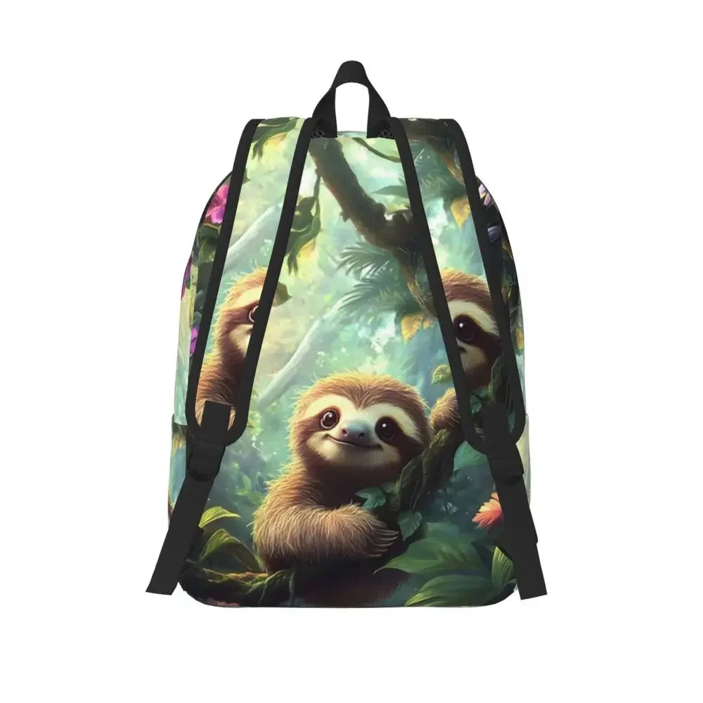 Sloth Jungle Print Backpack