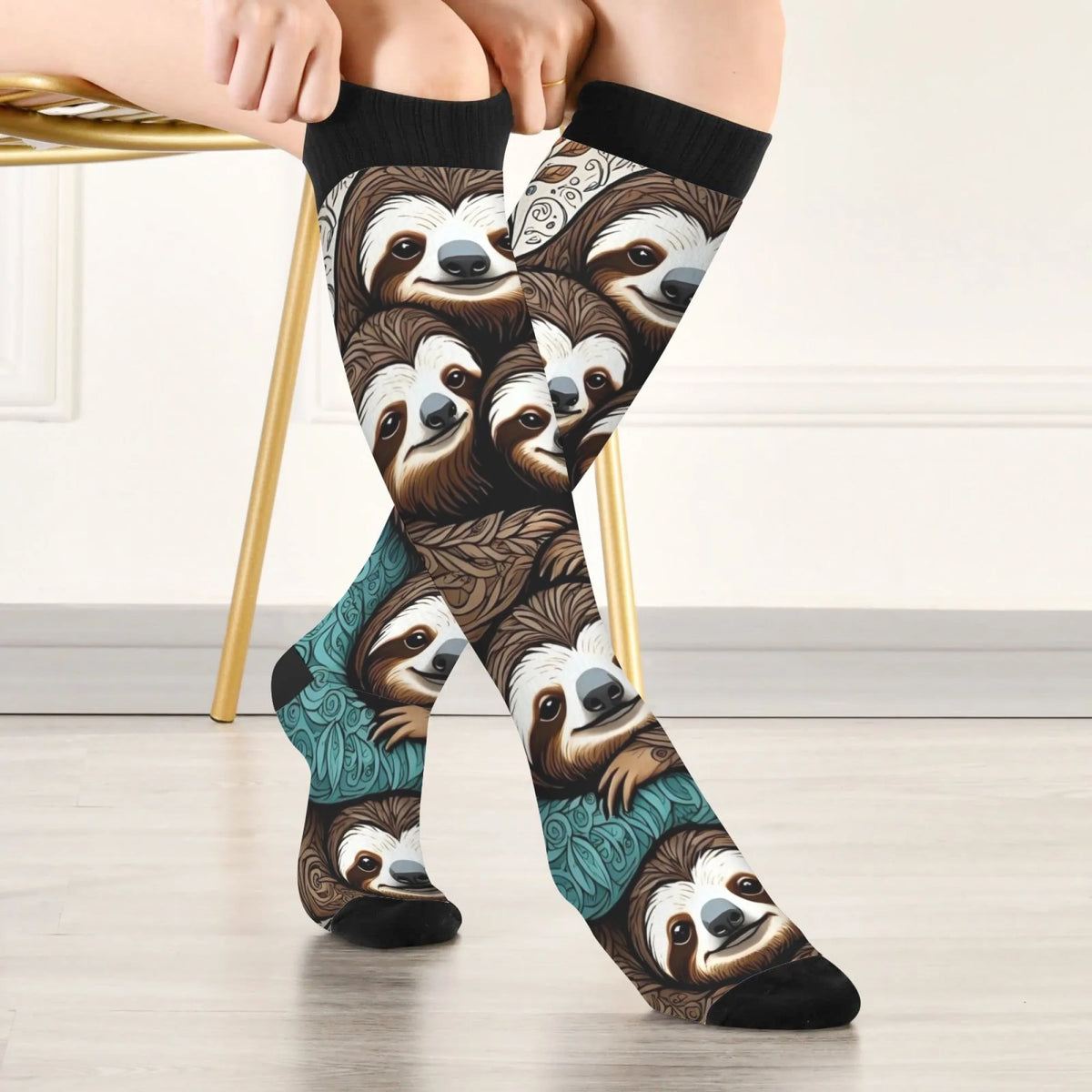 Sloth Face Socks product photo 6