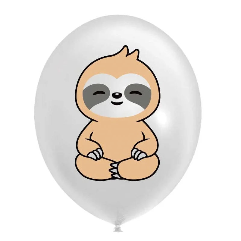 9 Piece Sloth Balloon Set
