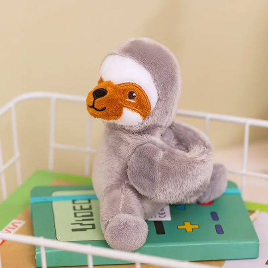 Sloth Snap Wrap Wristband Bracelet Plush