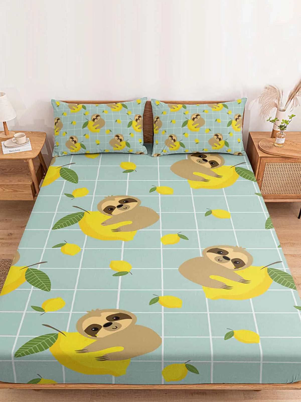 Sloth Lemon Bedding Set