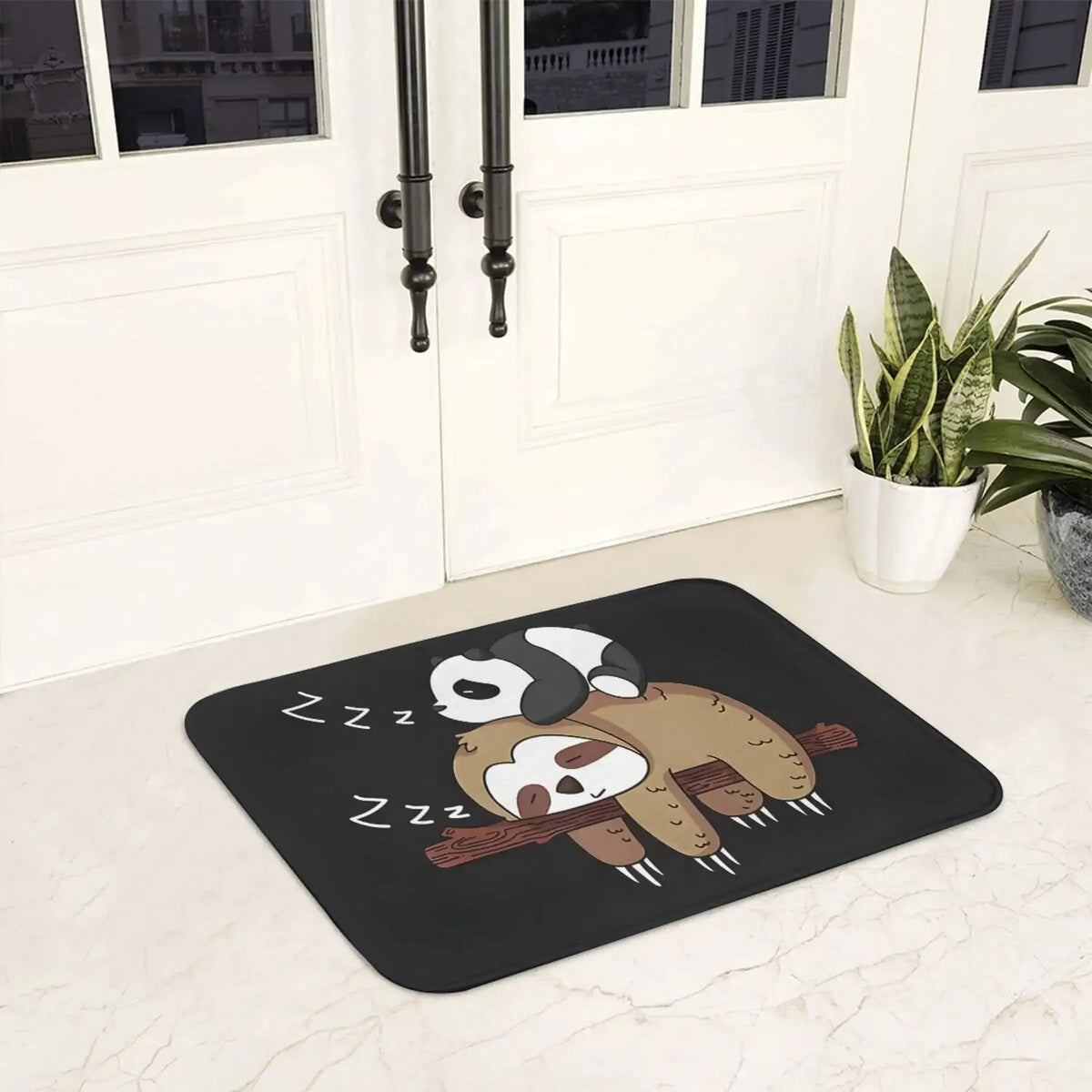 Panda & Sloth Sleeping Doormat