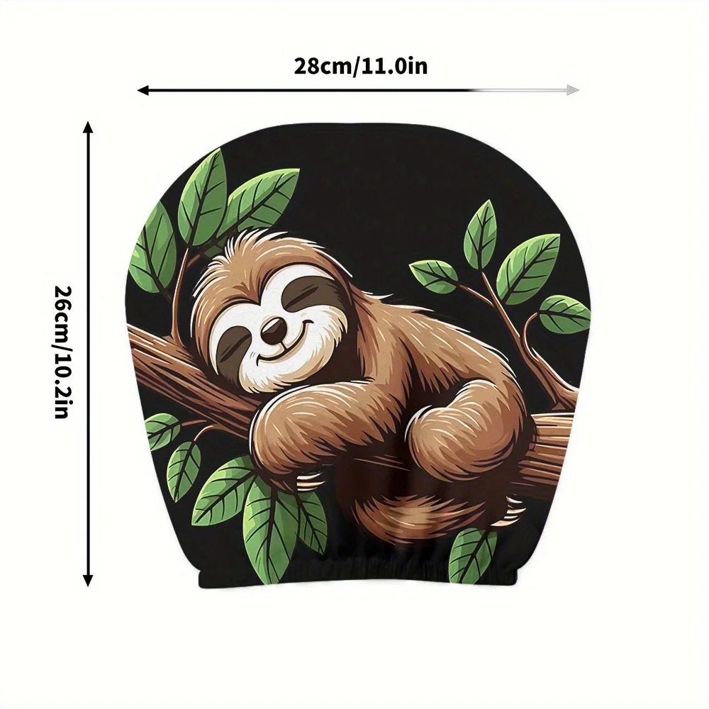 Hanging Out Sloth Headrest Car Covers