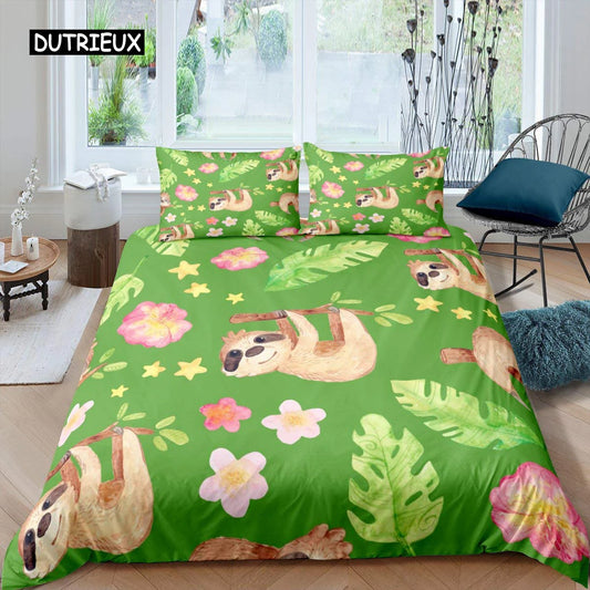Sloth Duvet Cover Set