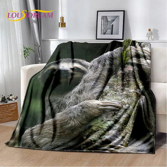 Sloth Hugging a Branch Blanket product photo