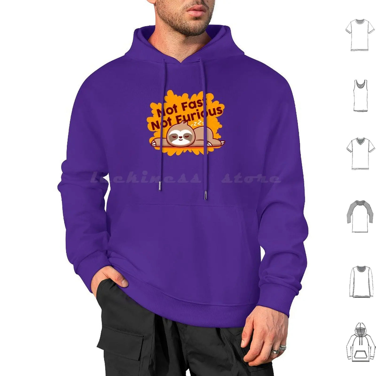 Not Fast Not Furious Sloth Hoodie