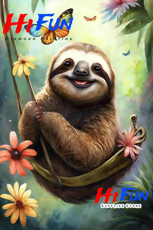 Sloth Diamond Art Kit