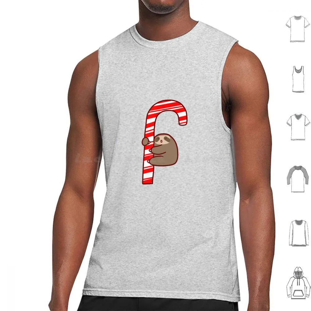 Sloth & Candy Cane Tank Top
