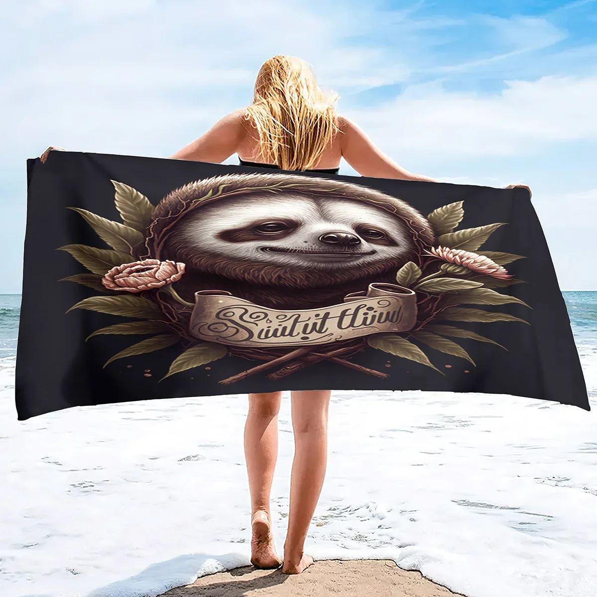 Assorted Cute Sloth Towels