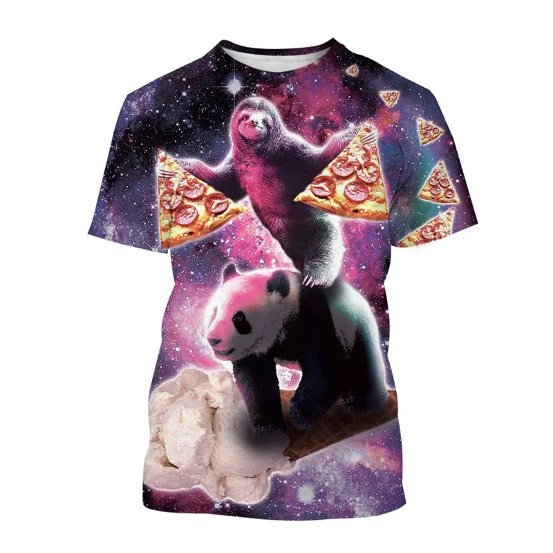 Sloth & Panda Galaxy T-Shirt product photo